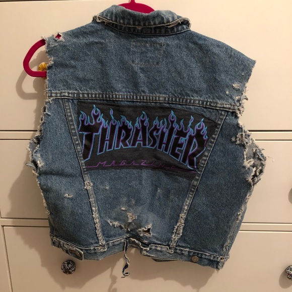 thrasher jean jacket
